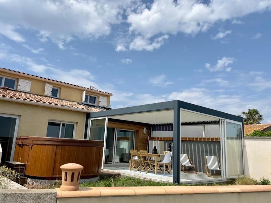 Villa Avec Spa & Vue Panomarique Sur L'Etang Perols Bagian luar foto